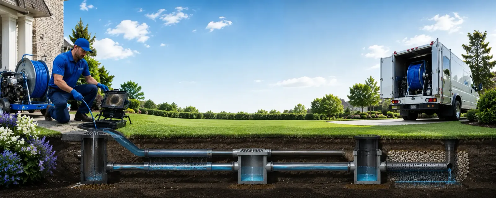 Outdoor drain cleaning information for Pleasantville, NY